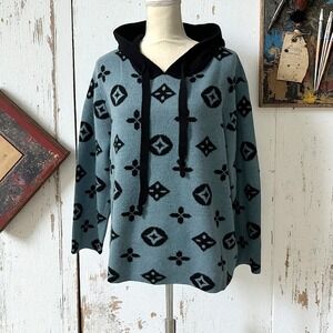 S. Christina Collection Hoodie‎ Pullover Cashmere Sweater Knitwear Cashmere L/XL